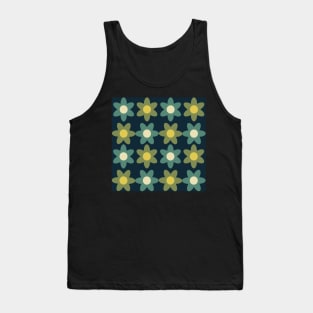 mid century modern abstract geometrical flower pattern Tank Top